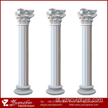 Roman Style Hunan White Marble Column